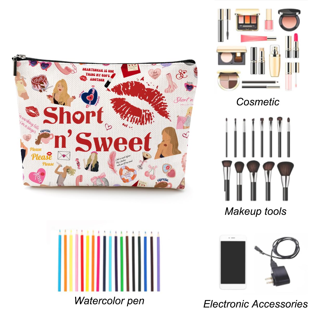 LONGXIN Sac graphisme double-face – design coloré et durable au quotidien