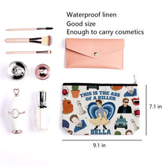 LONGXIN Sac Maquillage Capacite 9x7 pouces – offre grande capacité pour produits essentiels