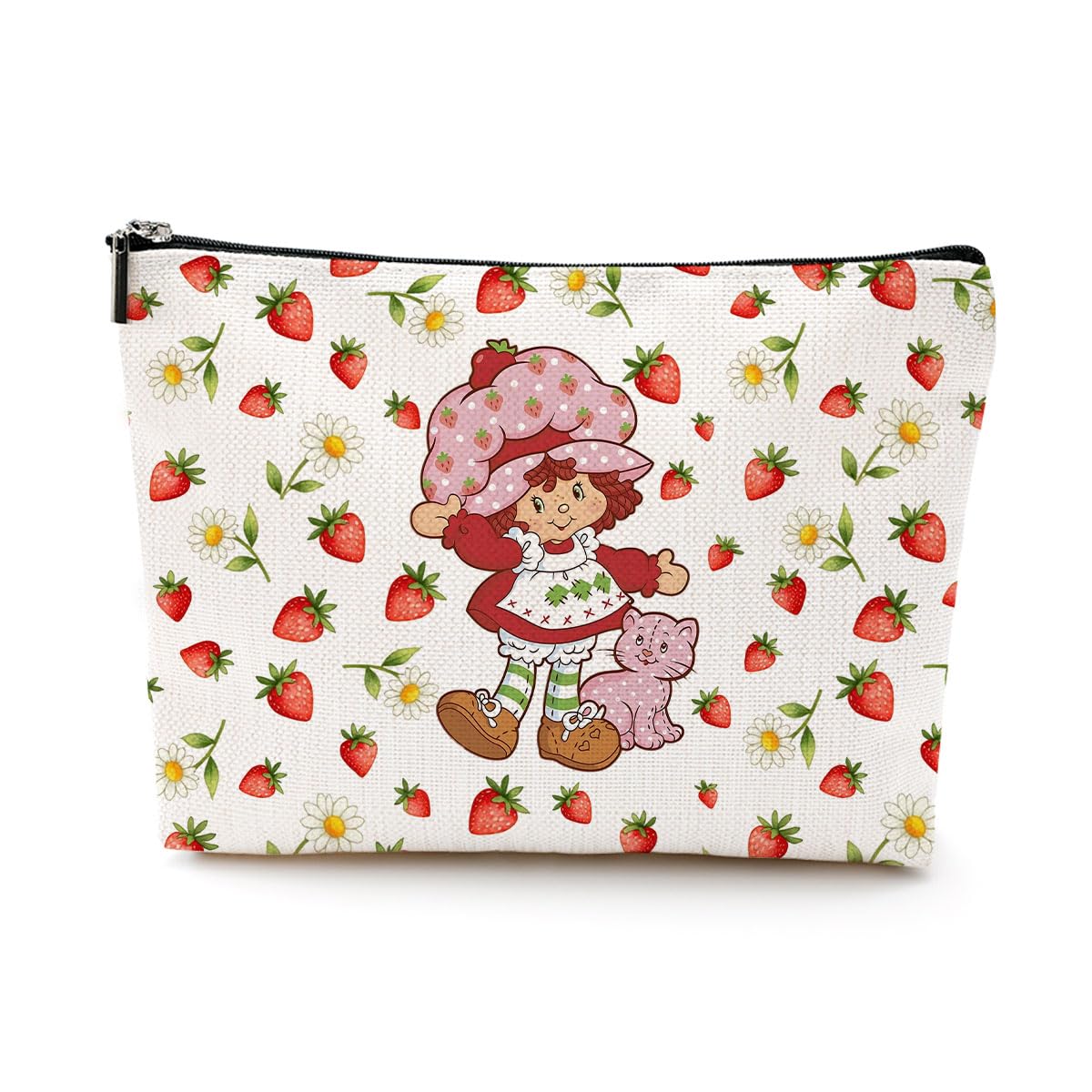 Sac LONGXIN fraise ouvert, organisation pratique pour le voyage.