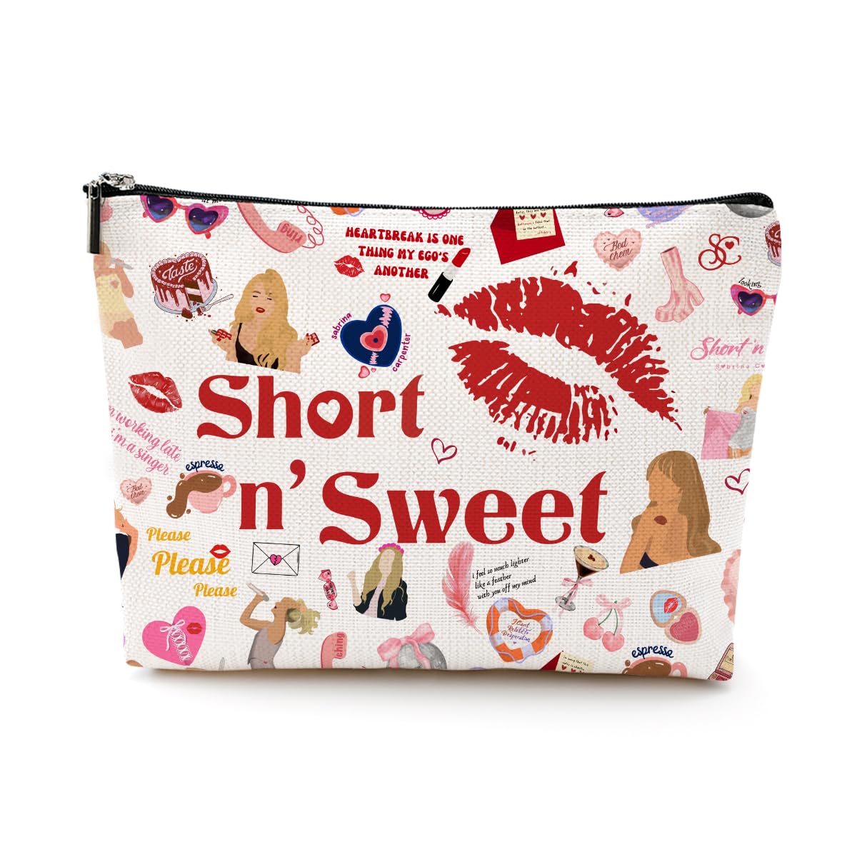 LONGXIN Sac maquillage Singer Merch – vue générale pratique pour vos essentiels beauté en voyage