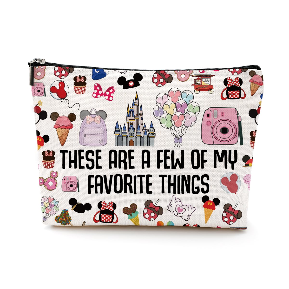 Sac LONGXIN maquillage voyage avec motifs contes de fées, idéal pour filles et familles