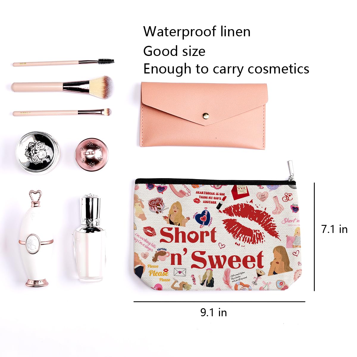 LONGXIN Sac maquillage zip souple – fermeture fluide pour un accès rapide