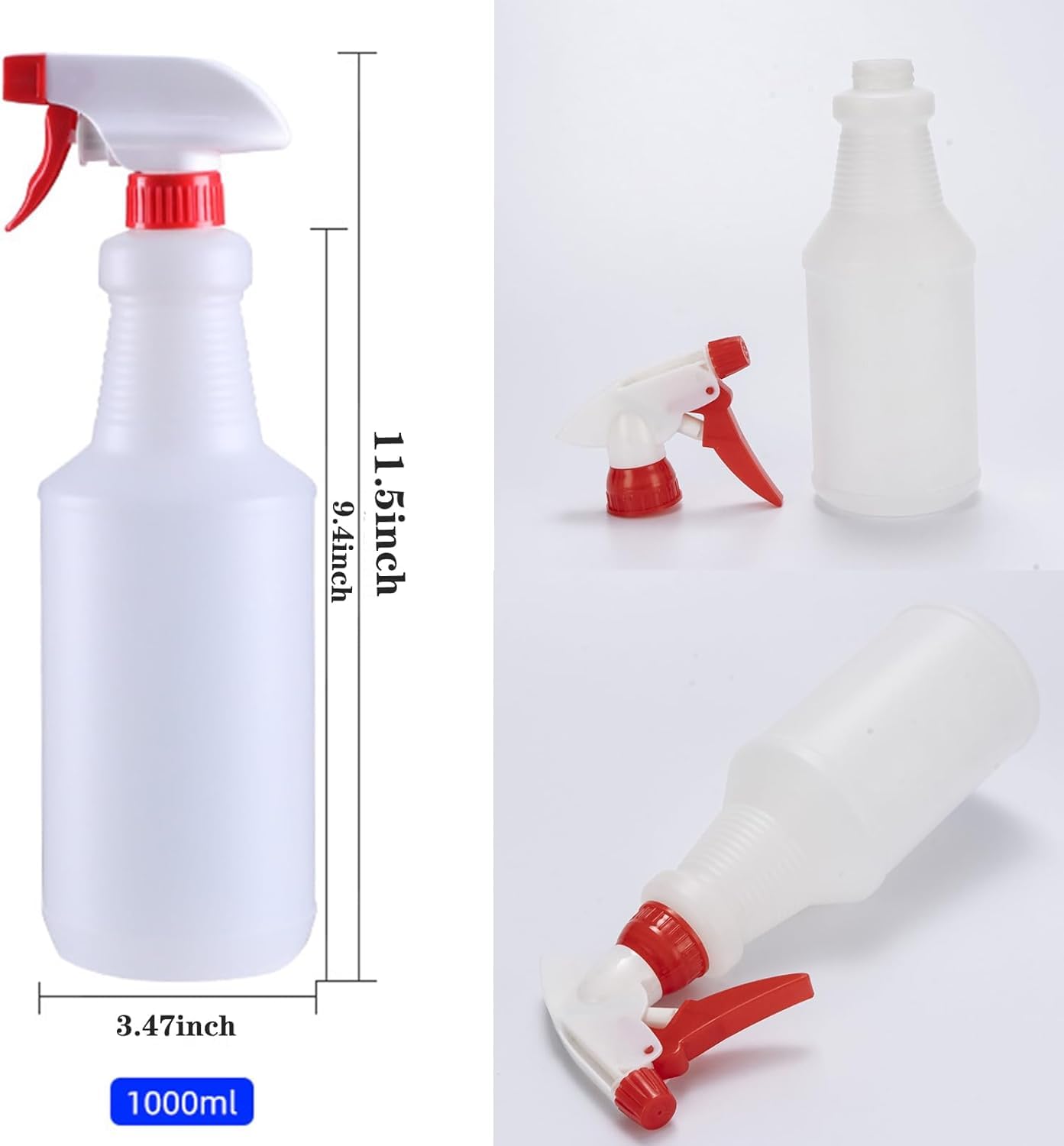 Looknniy bouteilles vides durables pour réutilisation répétée.