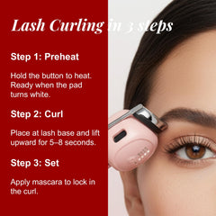 LOOMADE Curleur Yeux electrique avec pad silicone doux protege les paupières.