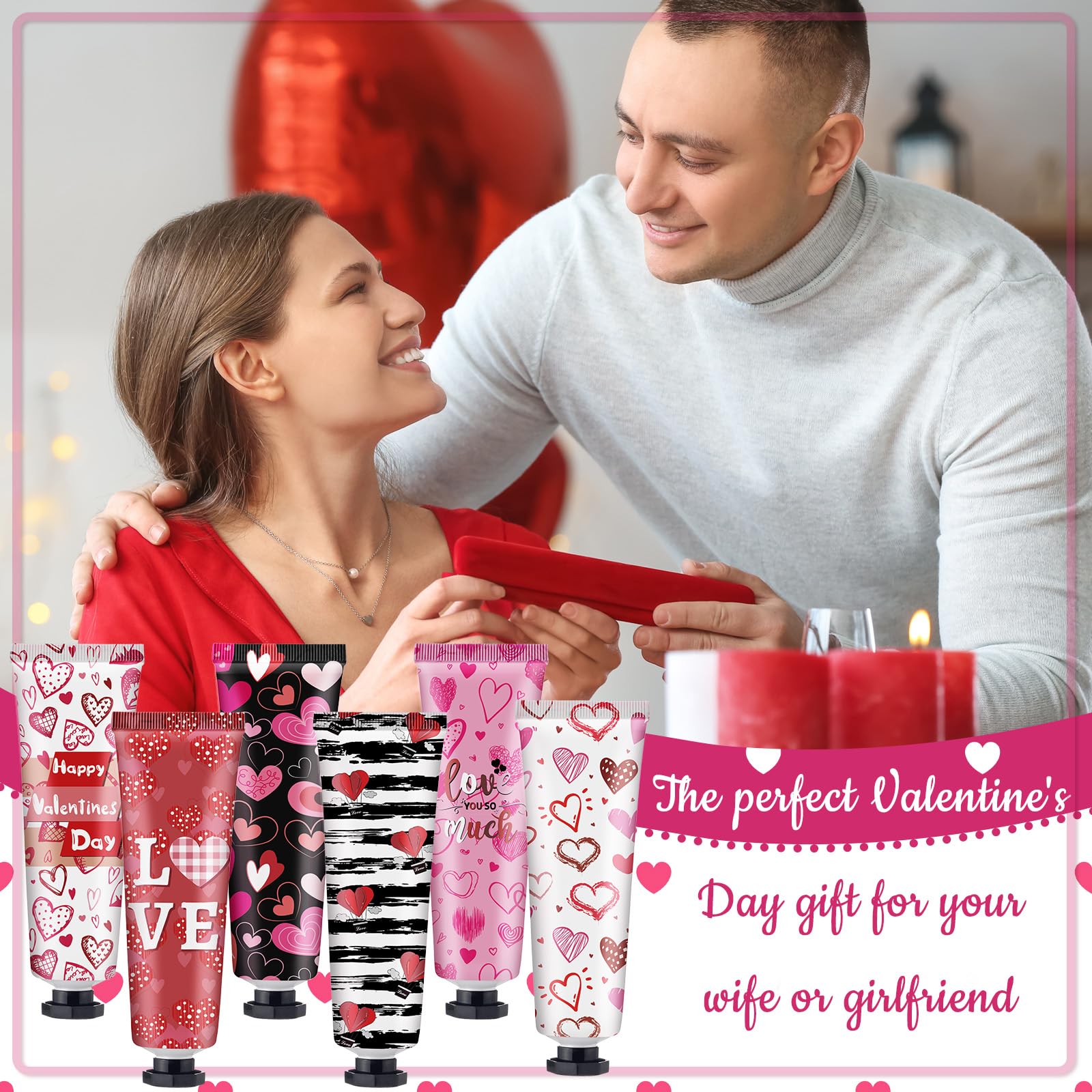 Emballage et carte arrière Loopeer Saint-Valentin prêt à offrir