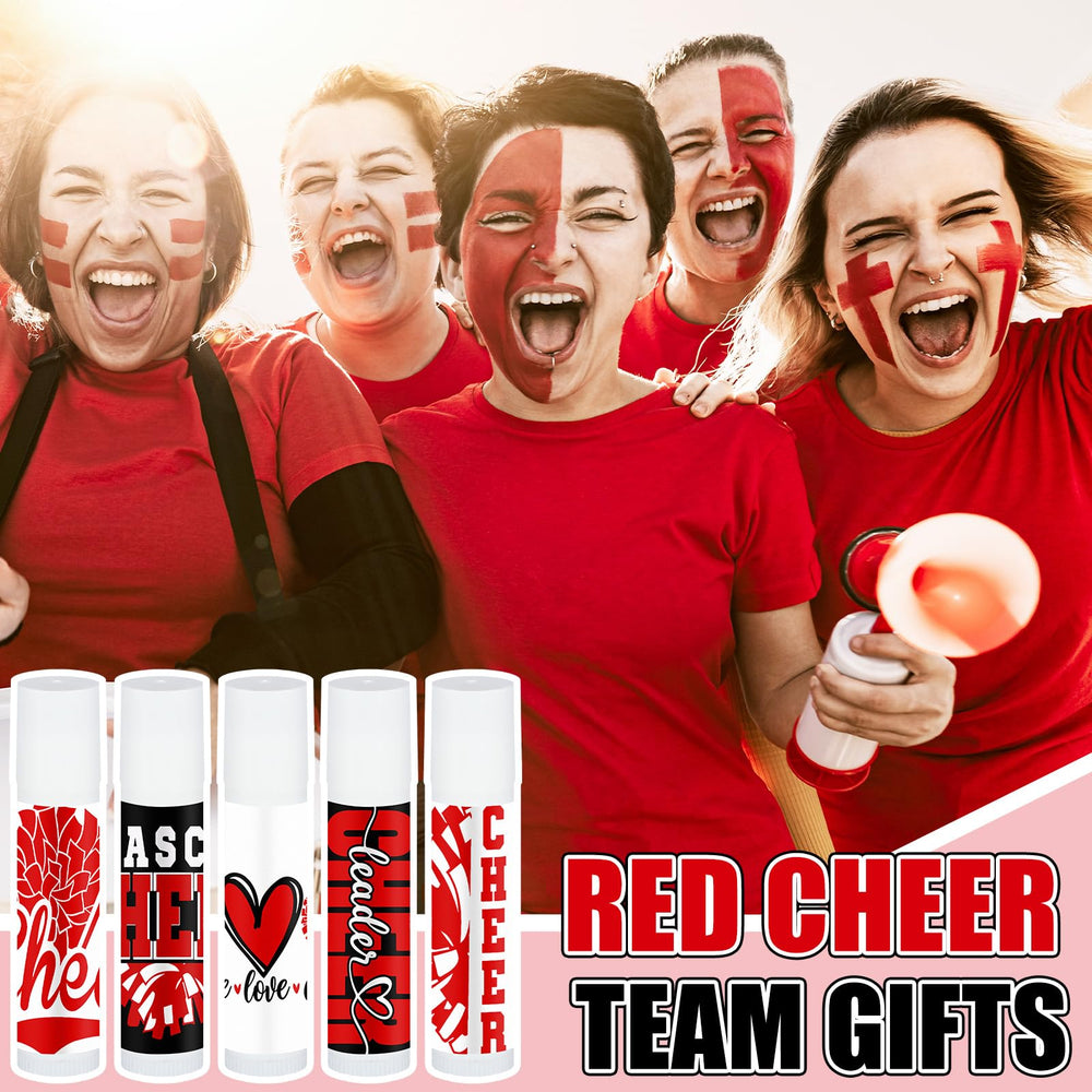Coffret pratique pour événements sportifs ou fêtes, baumes rouges faciles à emporter.