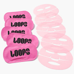 LOOPS Double Take masque hydrogel glow: peau rafraîchie et lumineuse après utilisation.