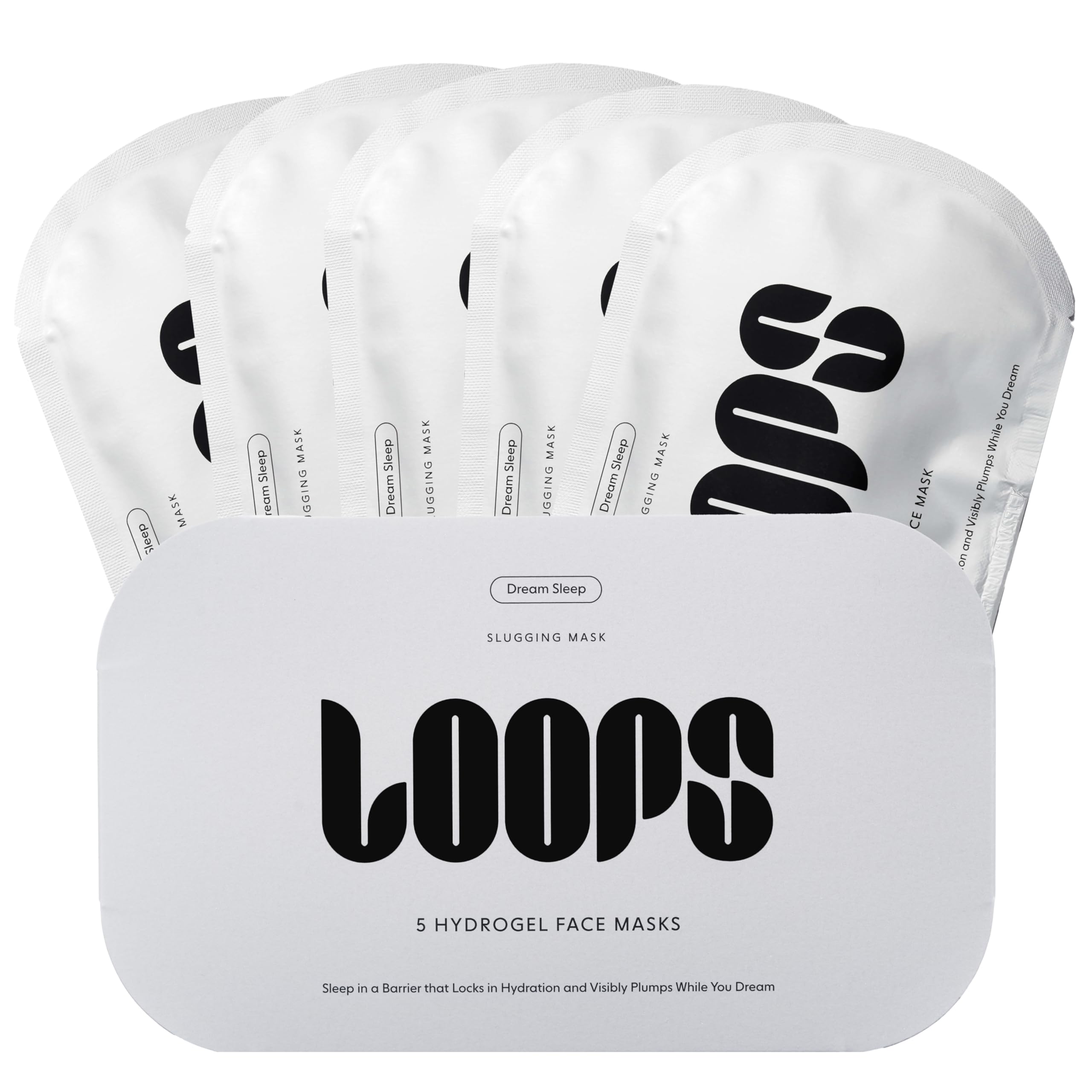LOOPS Dream Sleep masque hydrogel nocturne pour peau hydratée et tonifiée au réveil.