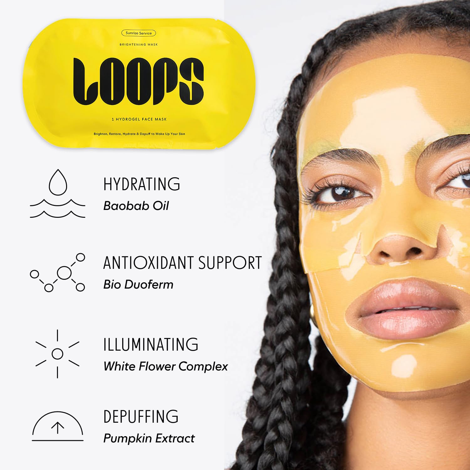 LOOPS Glow Gang, texture fraîche qui adhère bien à la peau.