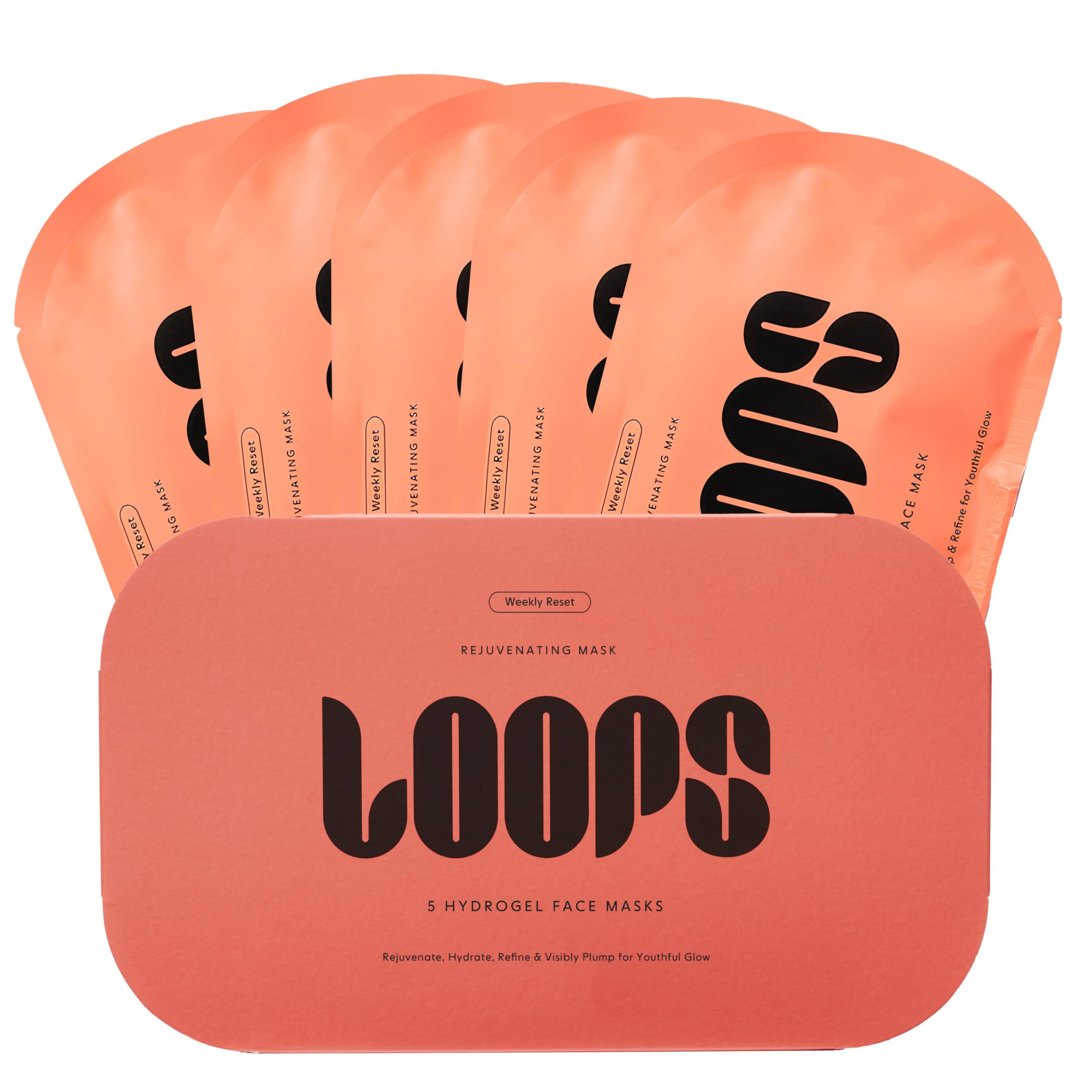 LOOPS rituel hebdomadaire masque hydrogel visage anti-âge pour peau plus ferme