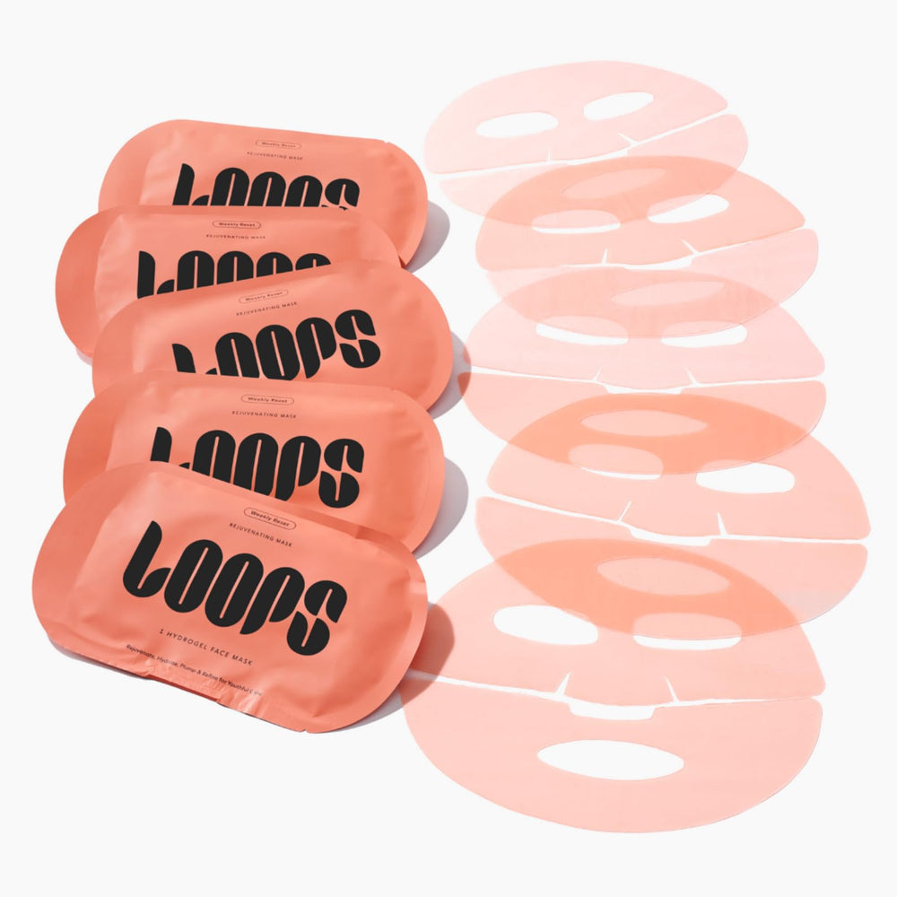 LOOPS rituel hebdomadaire masque hydrogel visage hydrate en profondeur