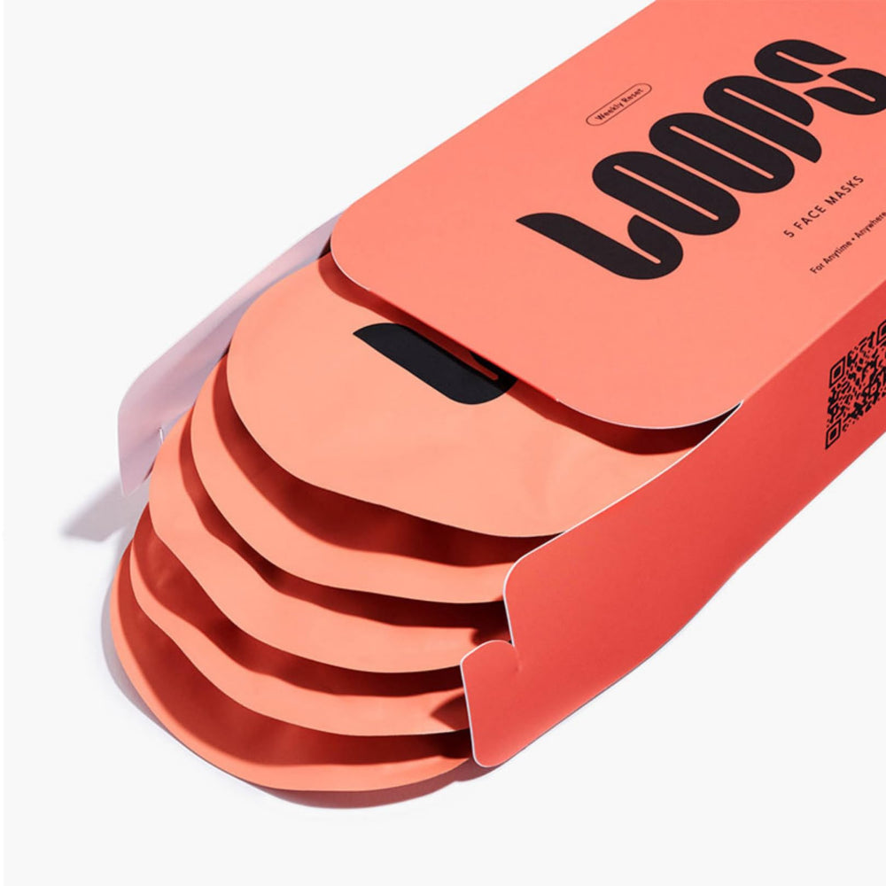 LOOPS rituel hebdomadaire masque hydrogel visage soin rapide de 10 minutes