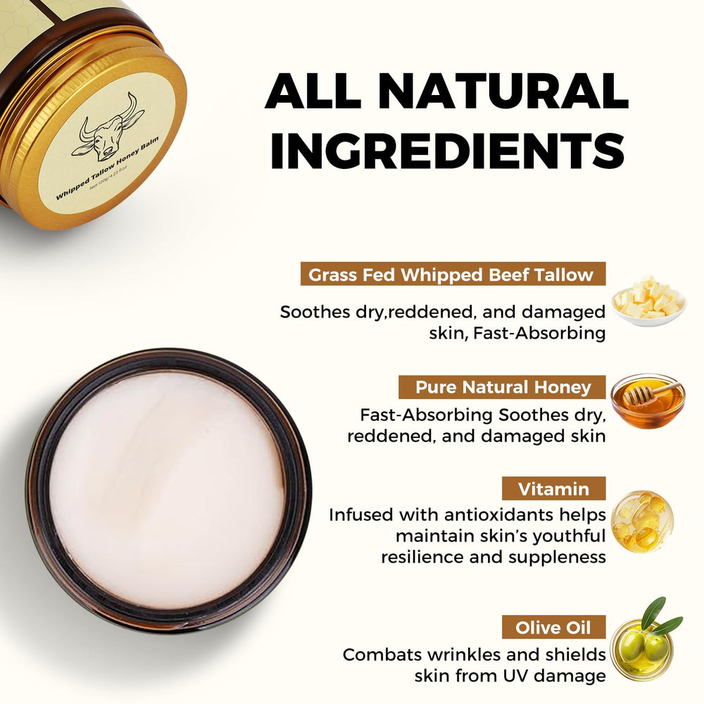 Lopeie Beef Tallow for face and body hydration demonstrating versatile use