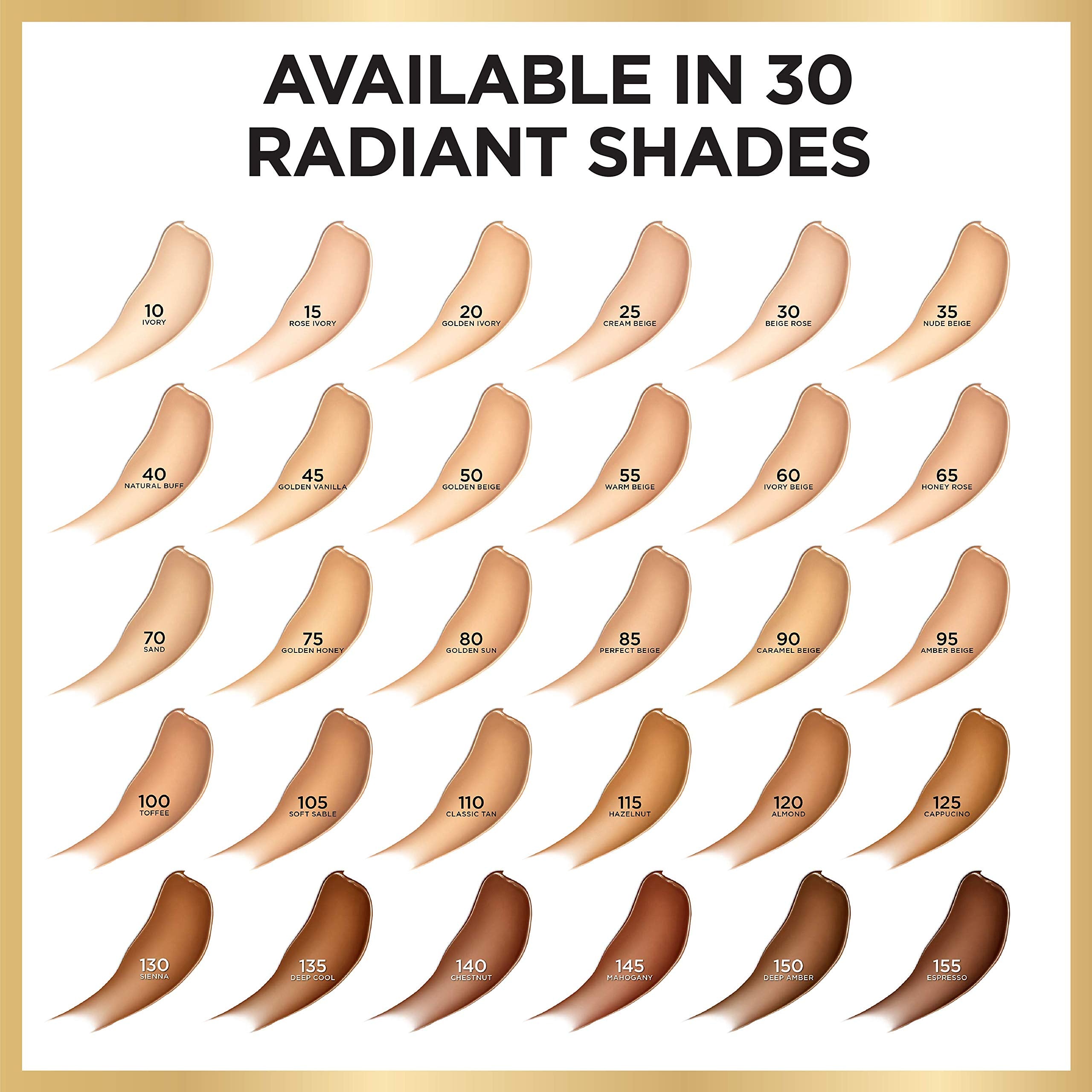 L’Oréal Paris Age Perfect Serum Foundation – teinte creme beige pour un teint uniforme.
