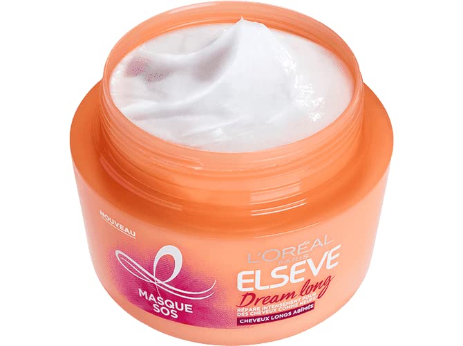 Masque Dream Long, formule au ricin et vitamines, pour cheveux longs plus forts.