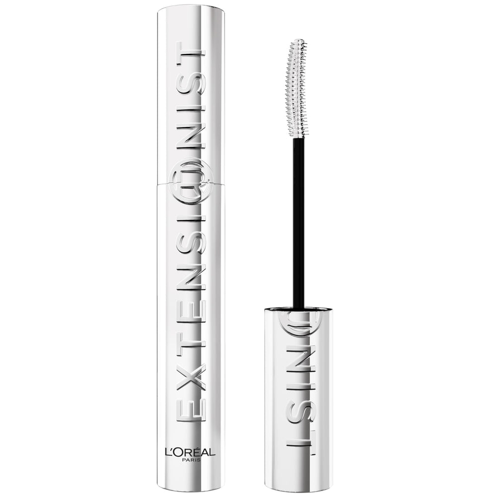 L'Oreal Extensionist Mascara application brush close-up for precise lift.