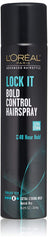 L’Oréal Paris Lock It Bold Control: bouteille prête pour une tenue durable.