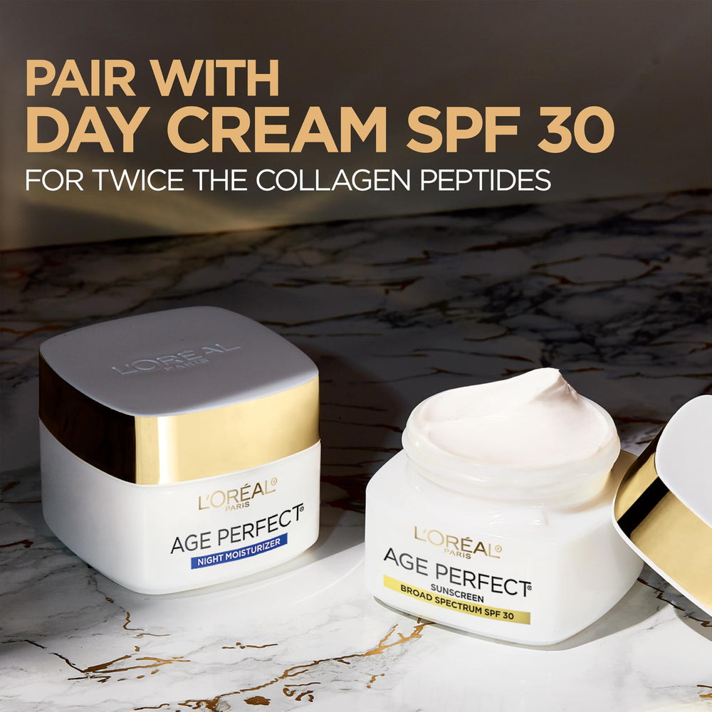 L'Oreal Paris Age Perfect Collagen Expert application swipe on wrist for evening routine