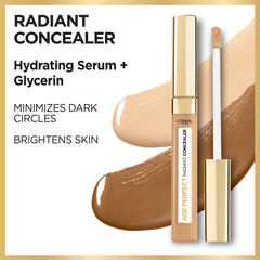 Teinte beige clair corrige et éclaire le contour des yeux.