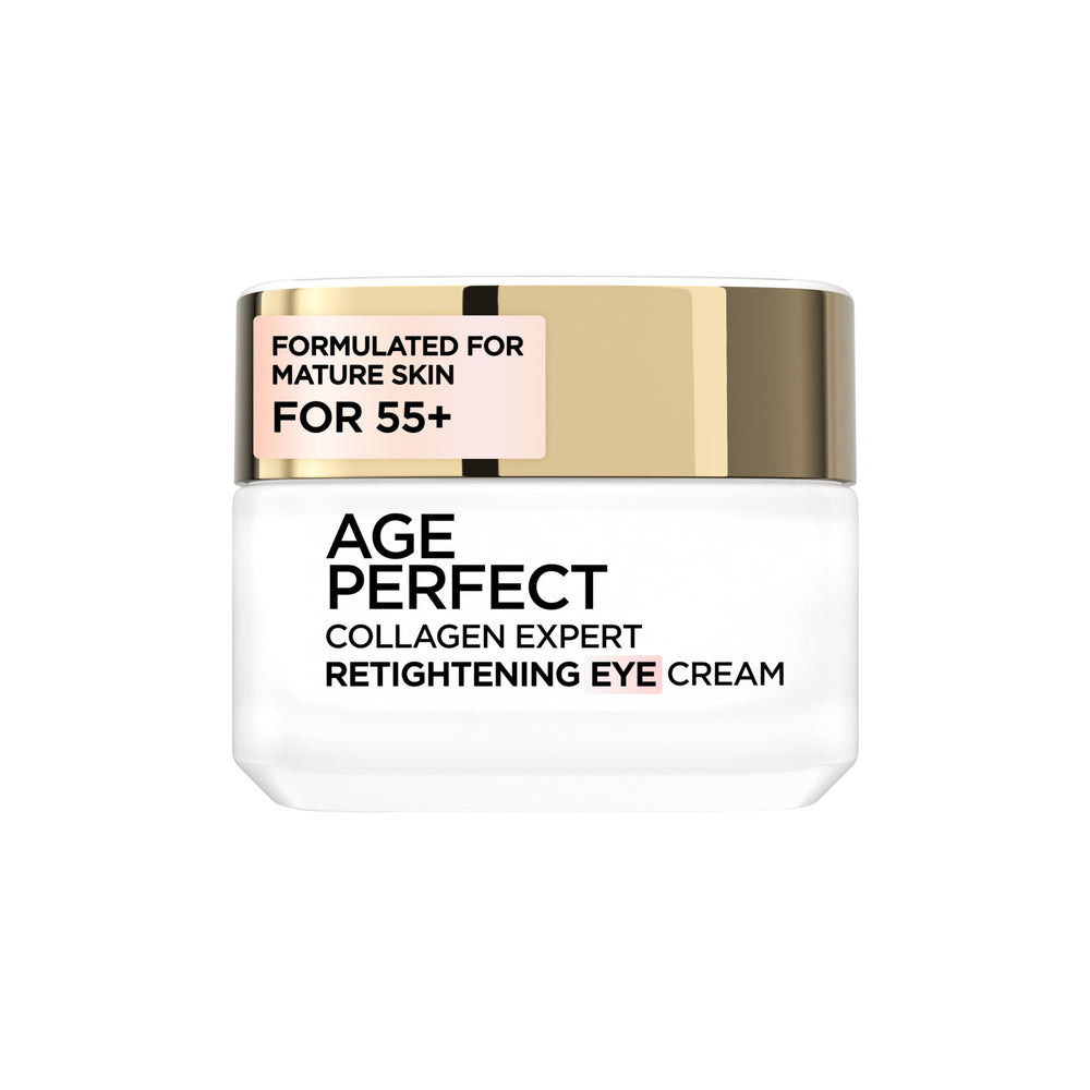Crème Yeux Age Perfect de L’Oréal Paris, flacon compact pour le regard mature.