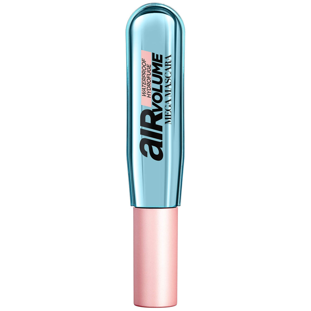 L’Oréal Paris Air Volume Mega Mascara, emballage ballon bleu, volume léger et immédiat.