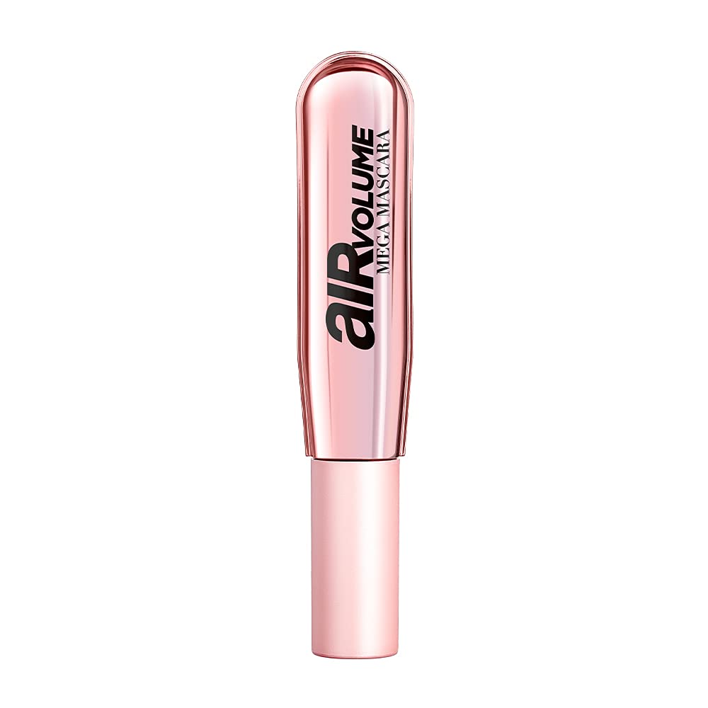Air Volume Mega Mascara emballage ballon rose, volume spectaculaire sans peser sur les cils.