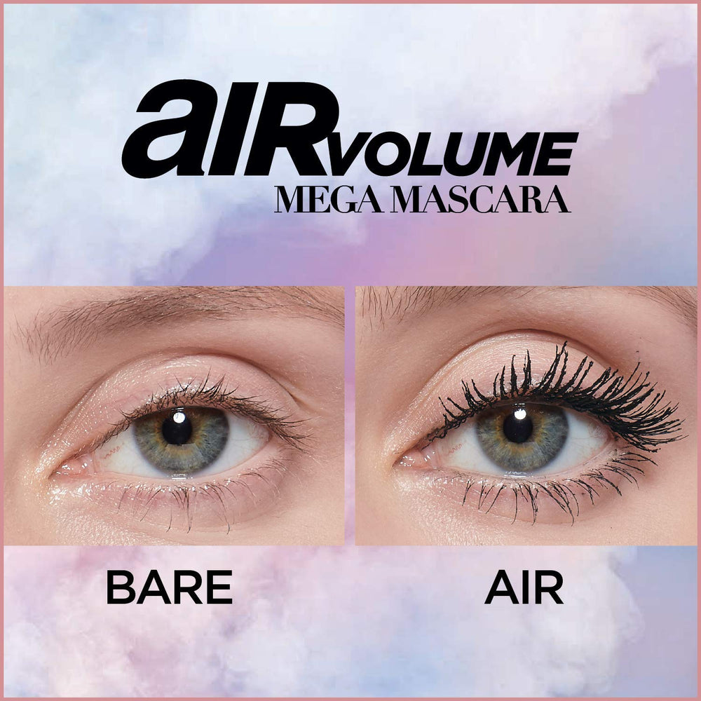 Packaging ballon rose métallique protégeant la formule aérienne de L’Oréal Paris Air Volume Mega Mascara