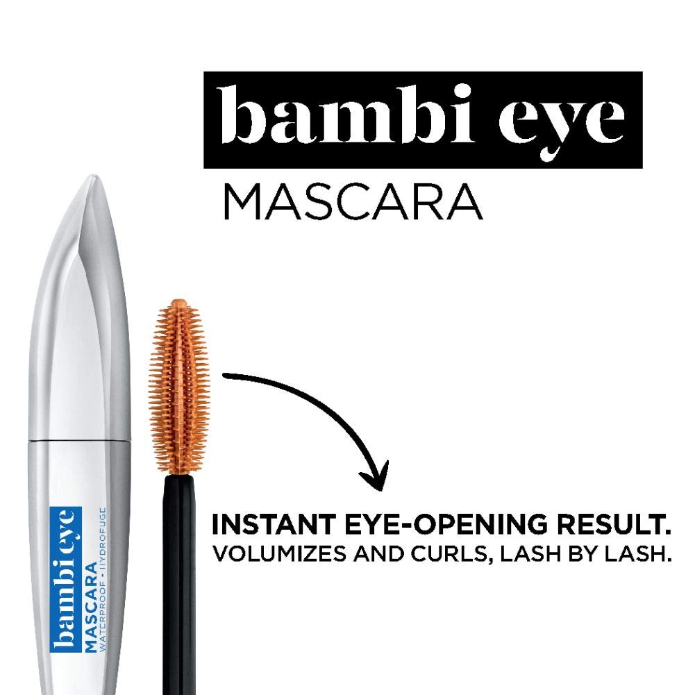 L'Oréal Paris Mascara Bambi Regard — application sans paquets pour un fini lisse.