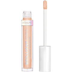 L'Oreal Paris Brilliant Eyes liquid shadow bottle shows a luminous shimmer for quick application.