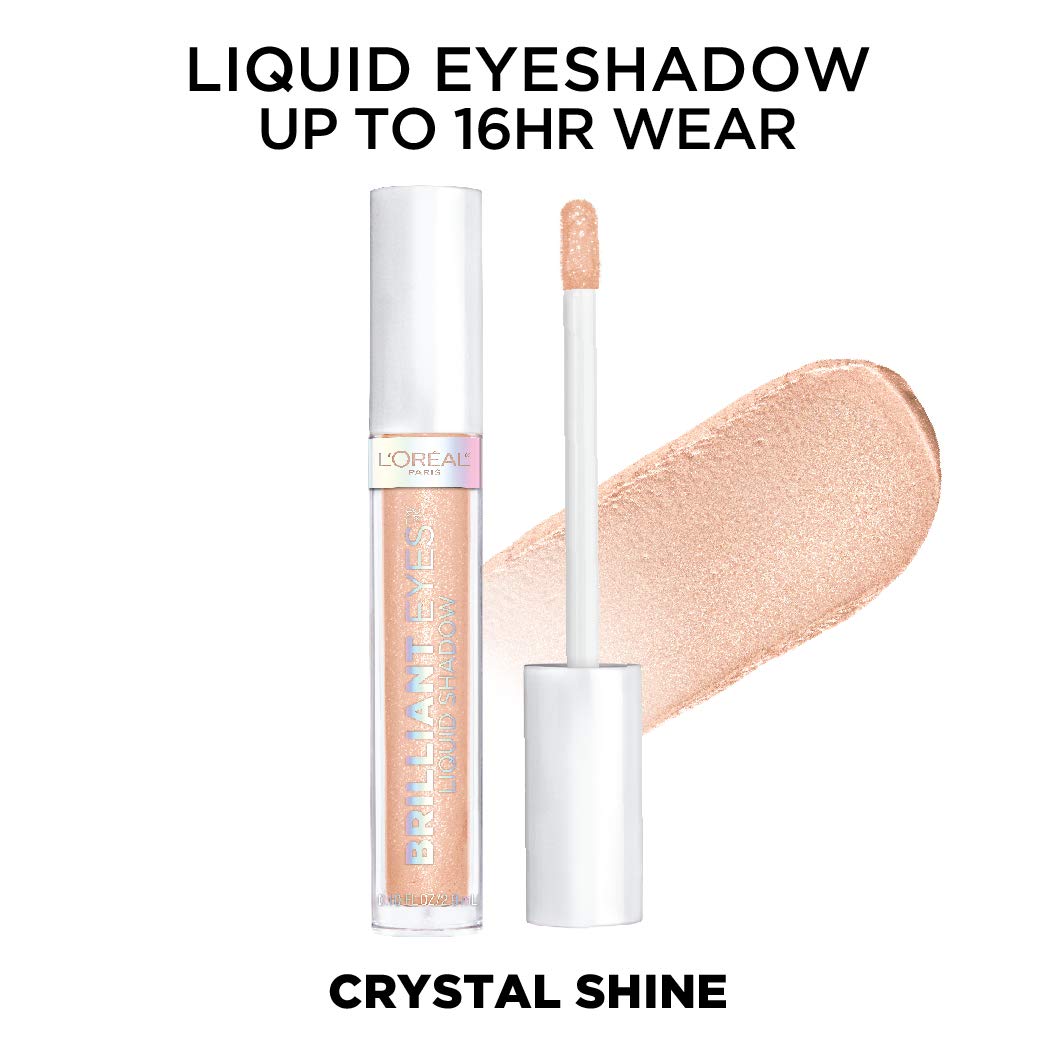 L'Oreal Paris Brilliant Eyes swatches reveal pearl pigments and lightweight wear.