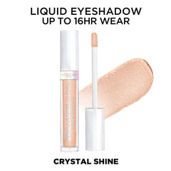L'Oreal Paris Brilliant Eyes swatches reveal pearl pigments and lightweight wear.