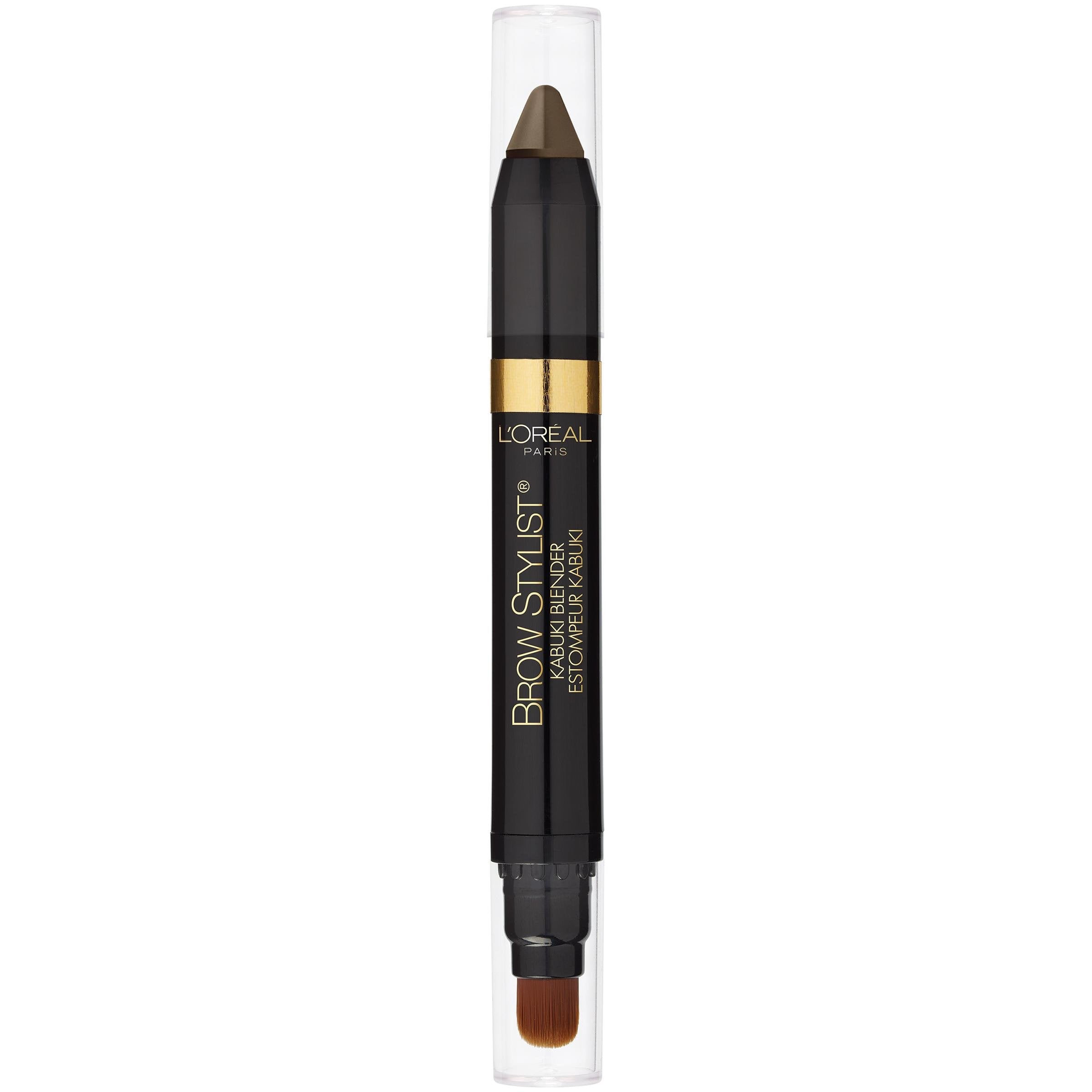 L'Oreal Paris Brow Stylist Kabuki Blender brow crayon in blonde for natural fill.