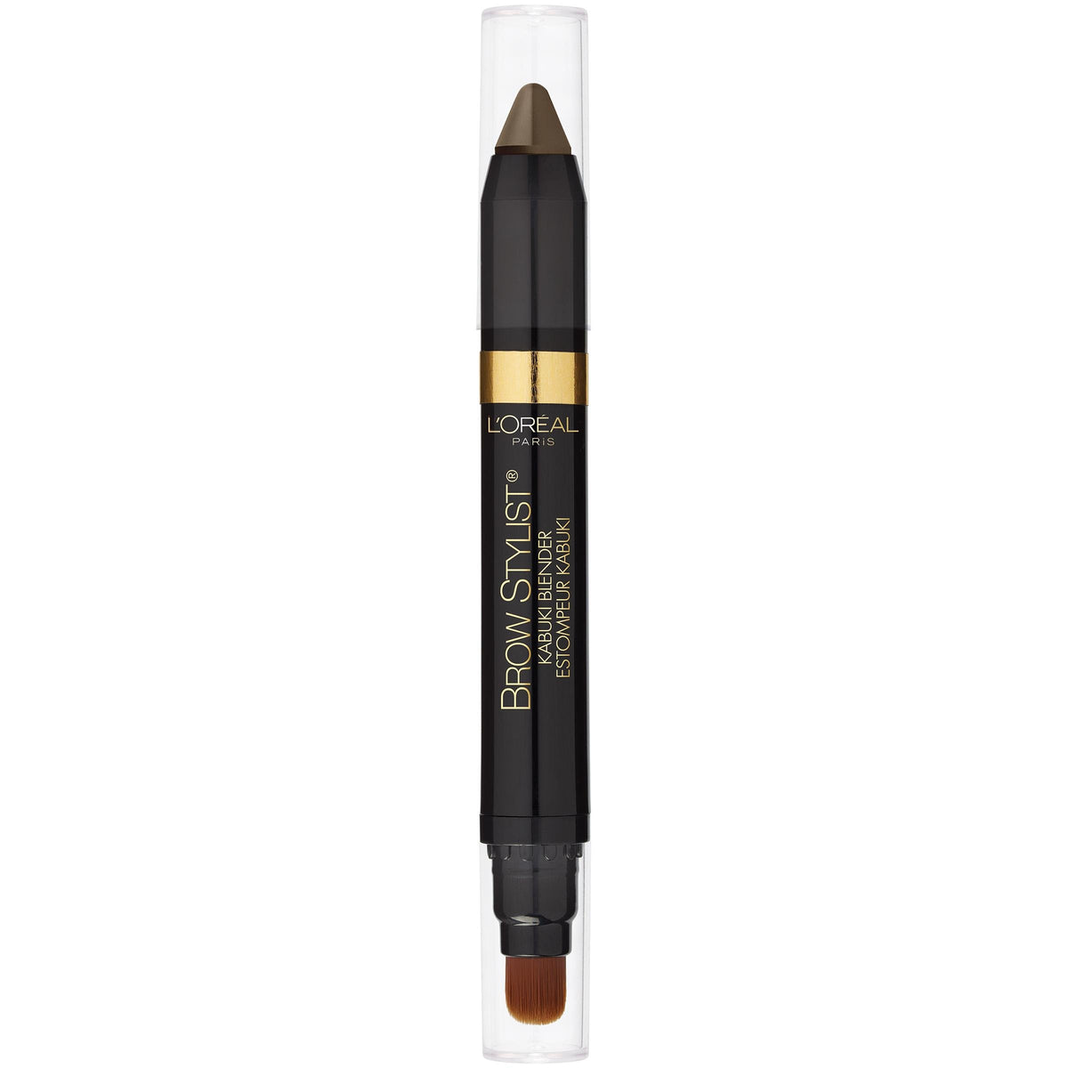 L'Oreal Paris Brow Stylist Kabuki Blender brow crayon in blonde for natural fill.