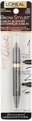 L'Oreal Paris Brow Stylist Kabuki Blender brush closeup for precise shaping.