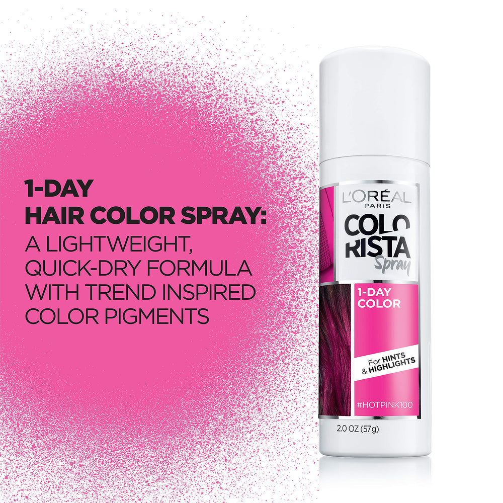 Pigments purs Colorista en rose, couleur audacieuse qui se lave facilement.