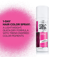 Pigments purs Colorista en rose, couleur audacieuse qui se lave facilement.