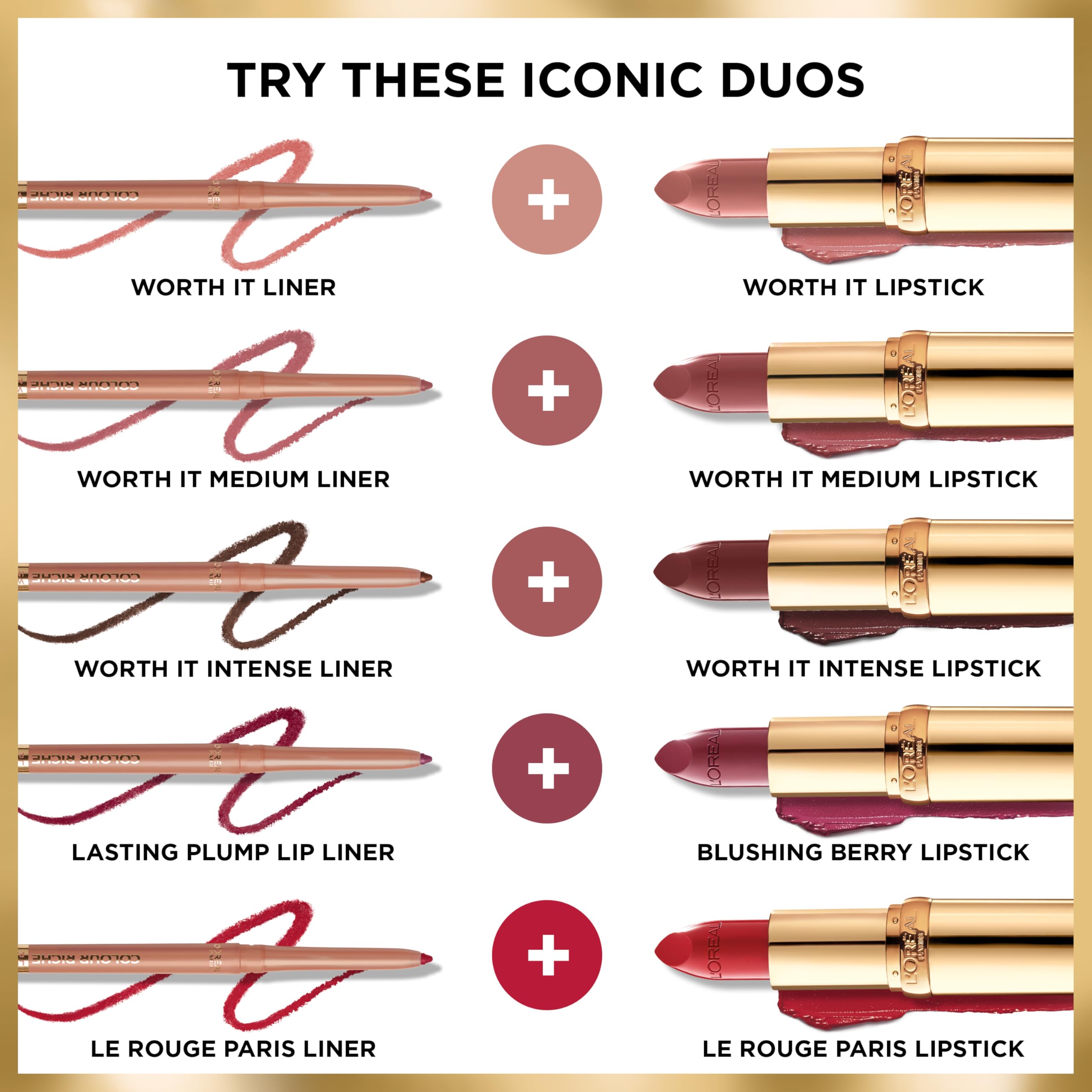 L’Oréal Paris Colour Riche: contour lèvre précision rose neutre pour des contours nets.