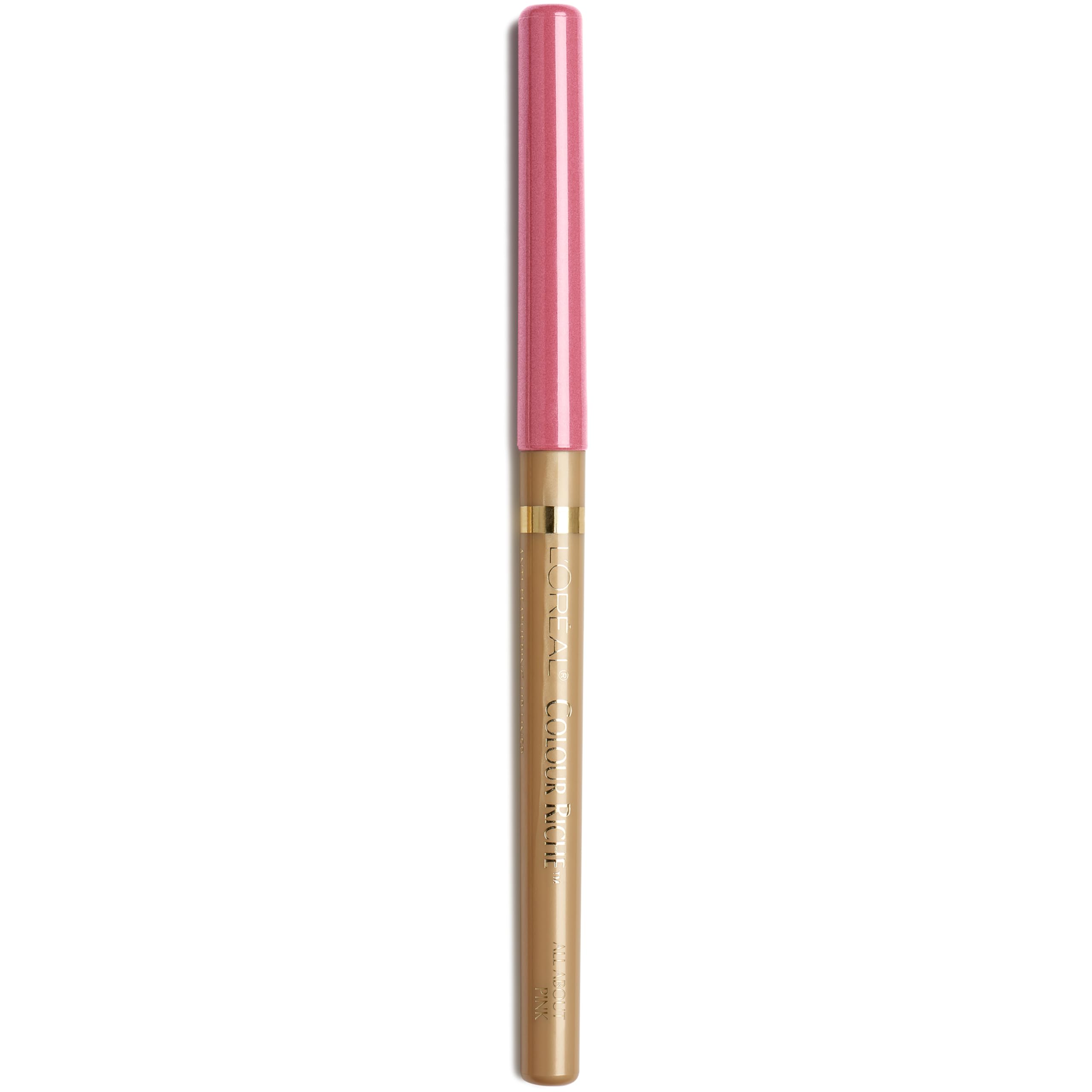L’Oréal Paris Colour Riche: crayon contour lévres crème rose neutre pour définition nette.