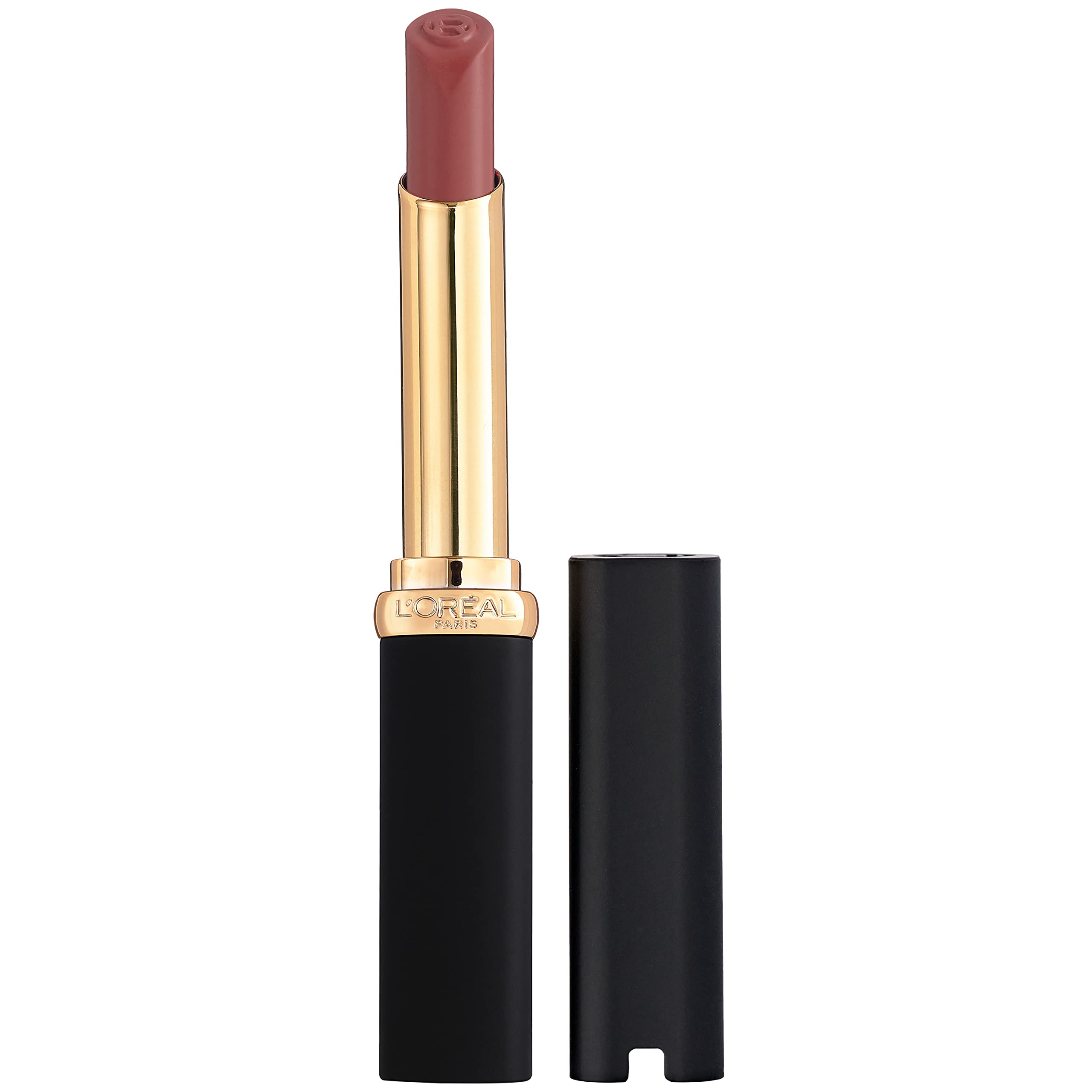 L'Oreal Paris Colour Riche Intense Volume Matte, premier plan sur texture poudreuse et couleur riche.