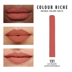 L’Oréal Paris Colour Riche Intense Volume Matte, texture poudre confortable toute la journée
