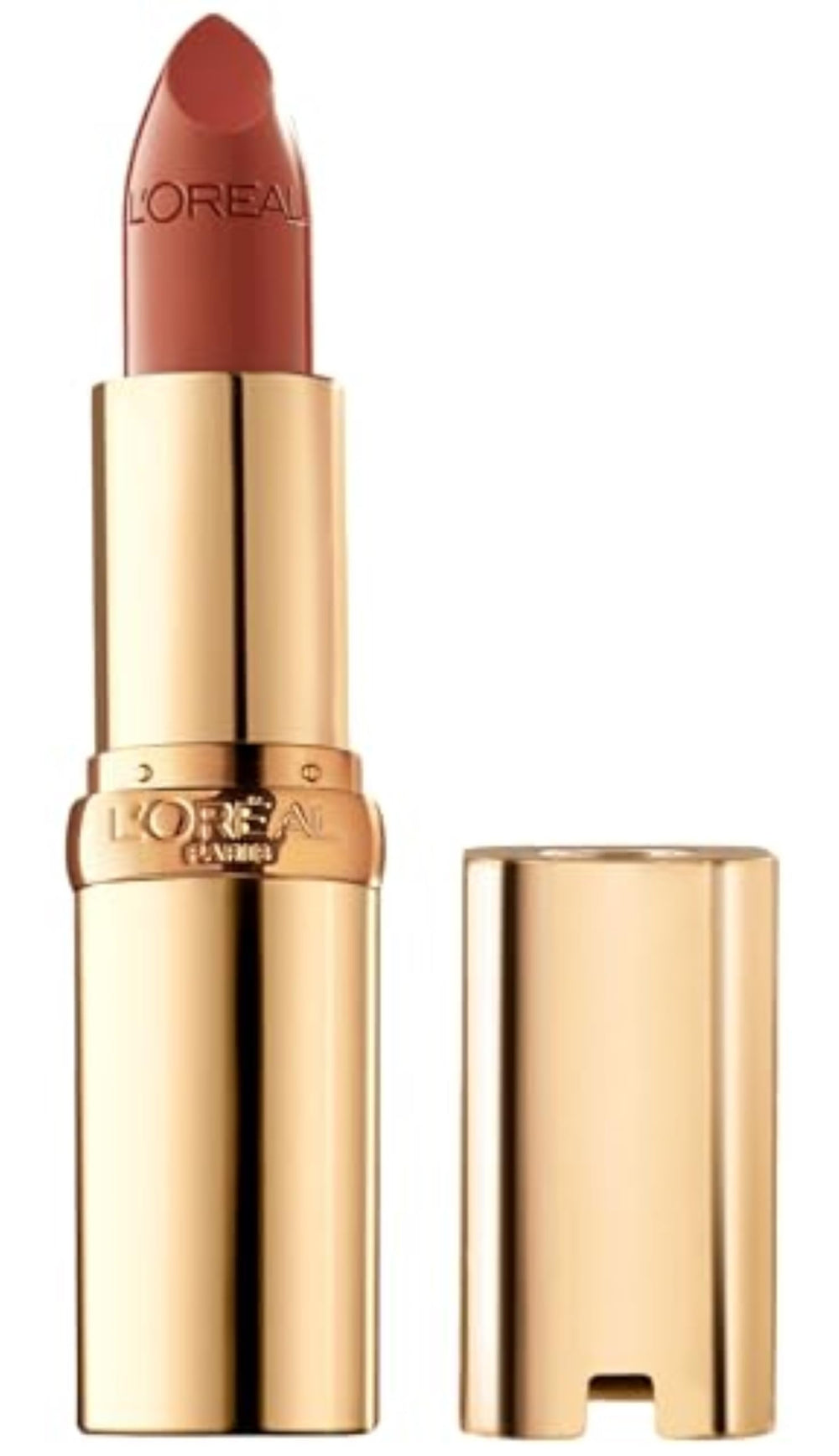 L’Oréal Paris Colour Riche Rouge satin crémeux offre une hydratation durable pour des lèvres confortables.