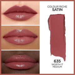 Application en une couche du Colour Riche Satin pour une couleur homogène.