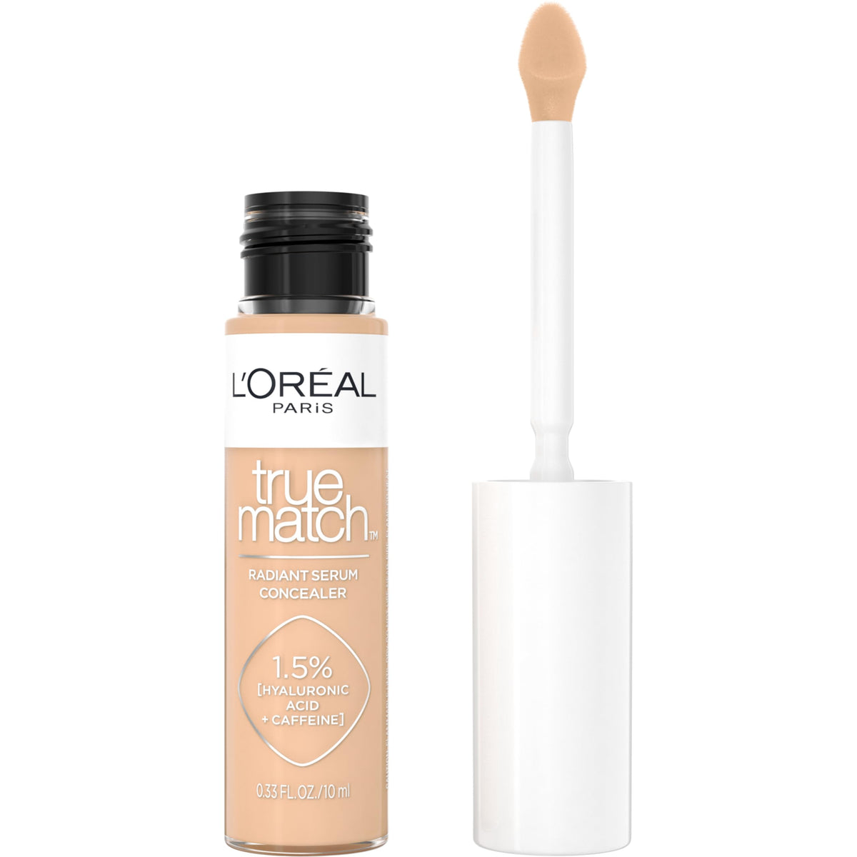 L’Oréal Paris Correcteur Éclat Sérum, flacon élégant et couvrance précise des cernes.