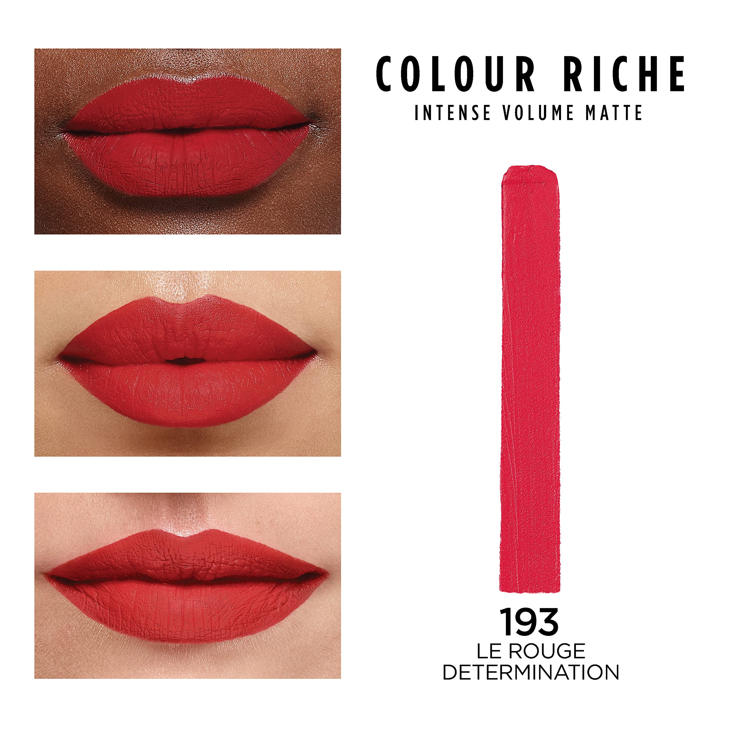 Texture poudreuse de la Couleur Riche Intense Volume Matte pour fini velouté.
