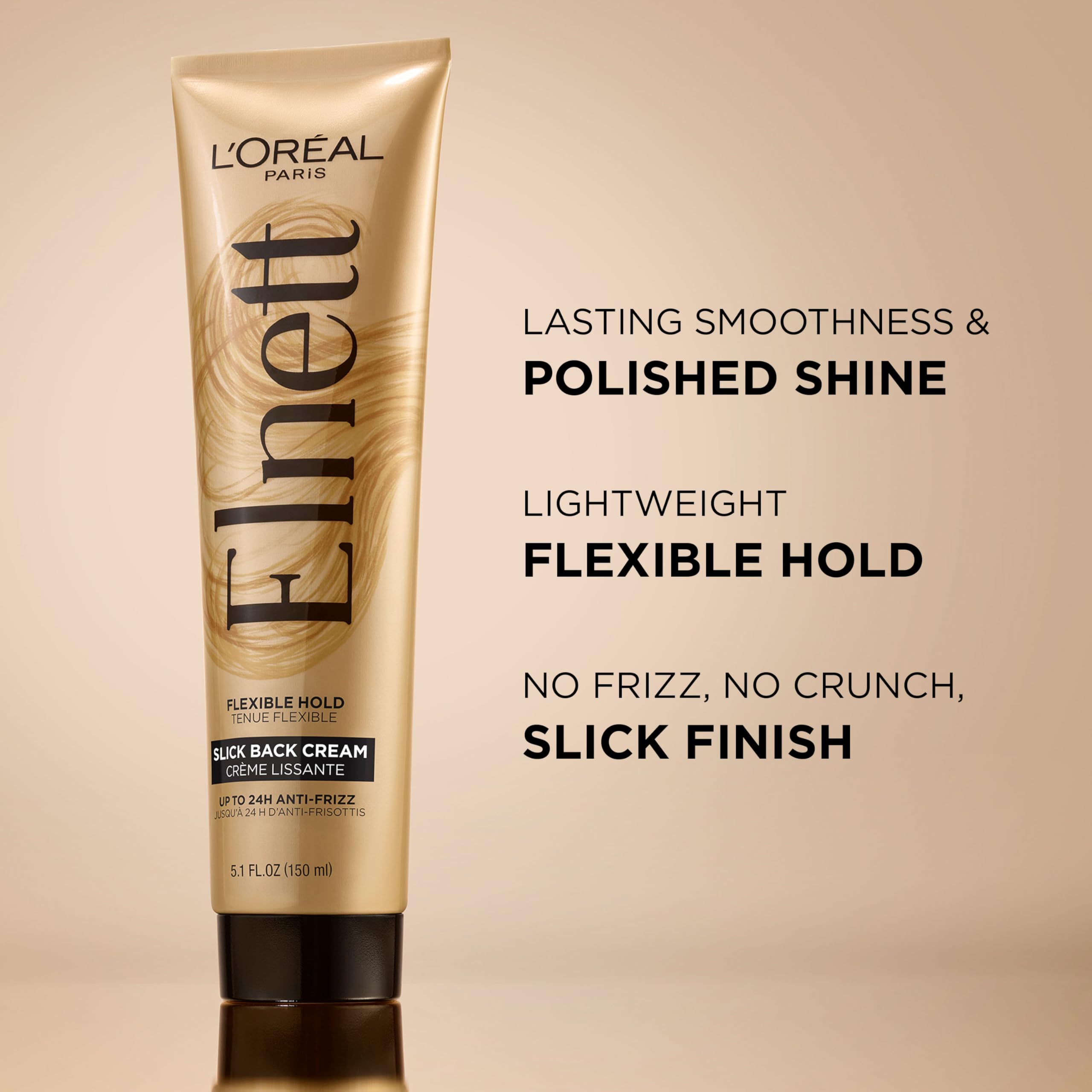 L’Oréal Paris Elnett – application simple, cheveux faciles à réajuster et coiffer.