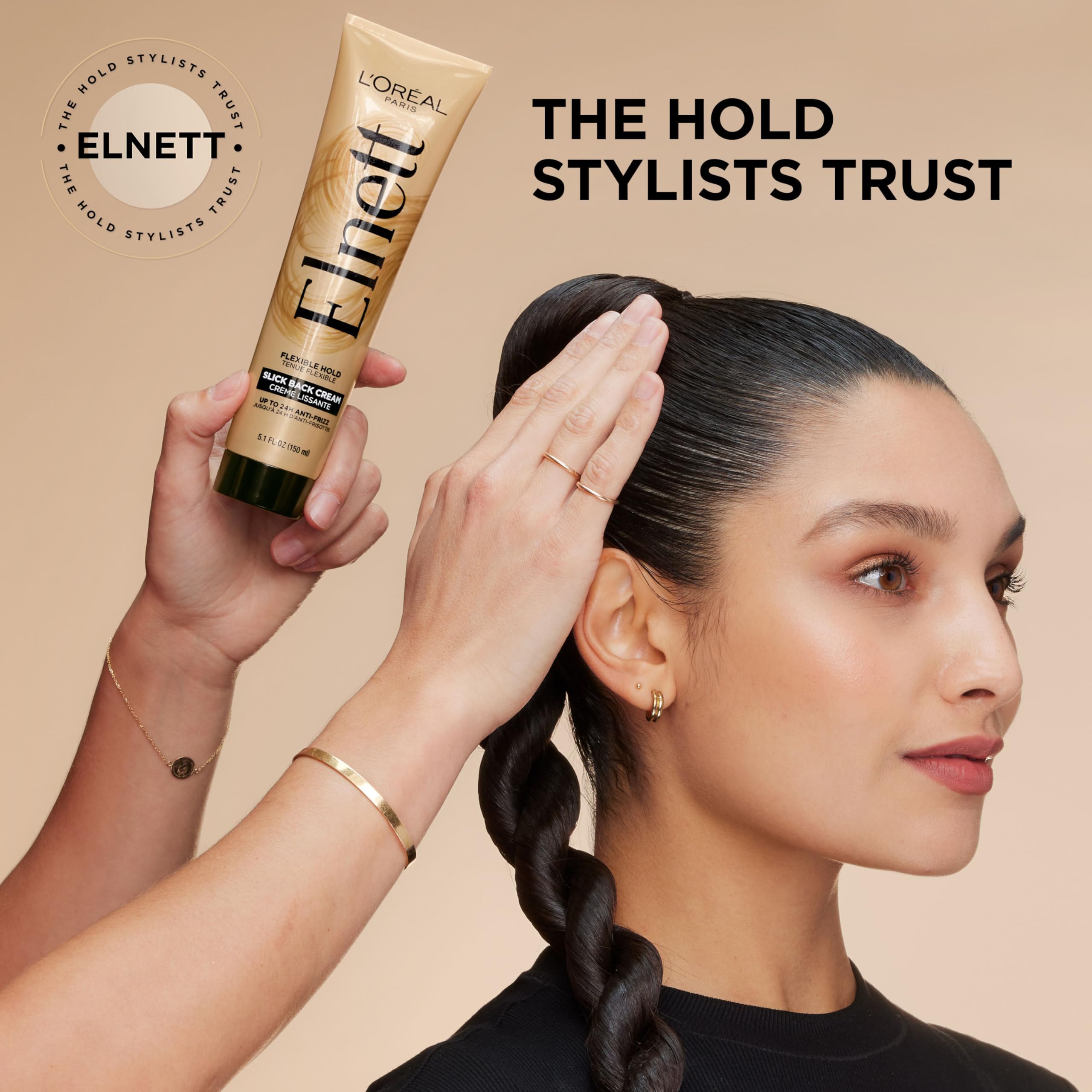 L’Oréal Paris Elnett – brillance polie et contrôle du frisottis.