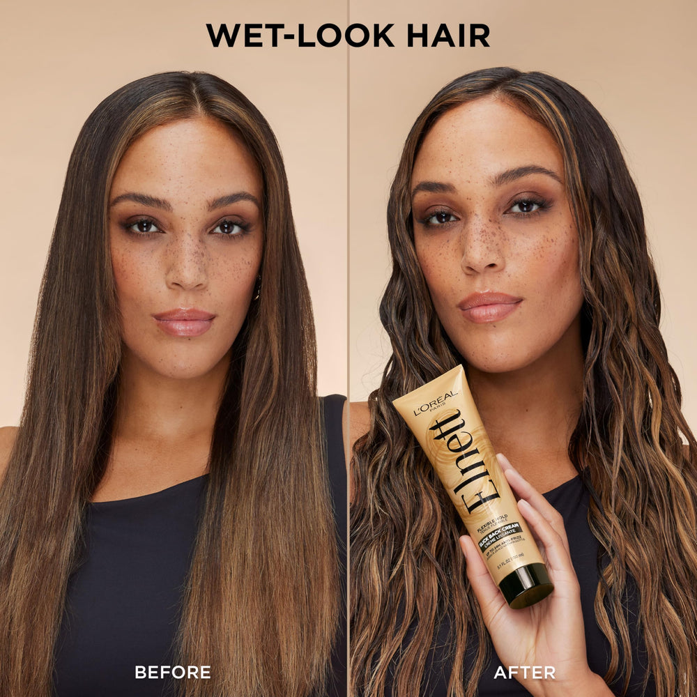 L’Oréal Paris Elnett – cheveux secs après coiffage, effet durable et finition soignée.