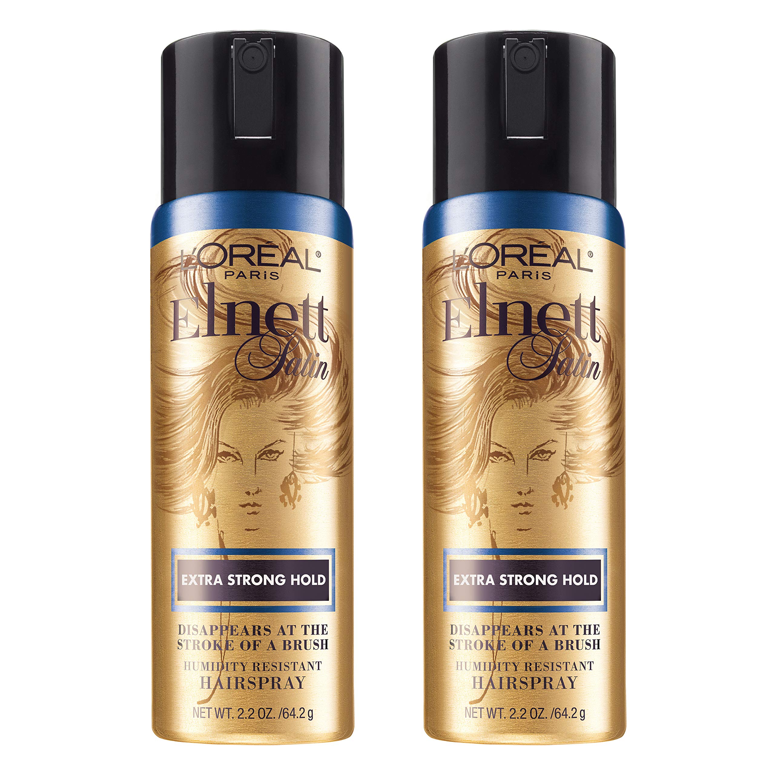 Elnett Satin de L'Oréal Paris, brume ultra-fine, tenue durable et légère.