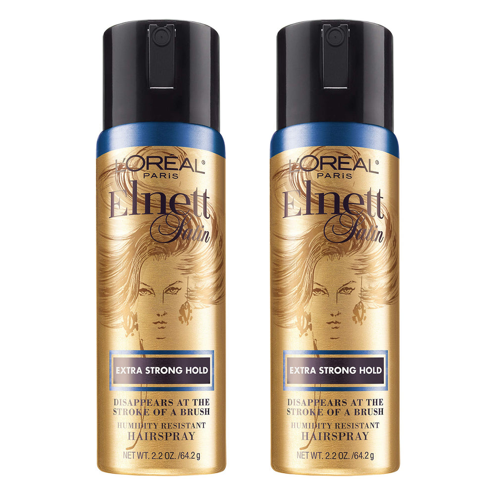 Elnett Satin de L'Oréal Paris, brume ultra-fine, tenue durable et légère.
