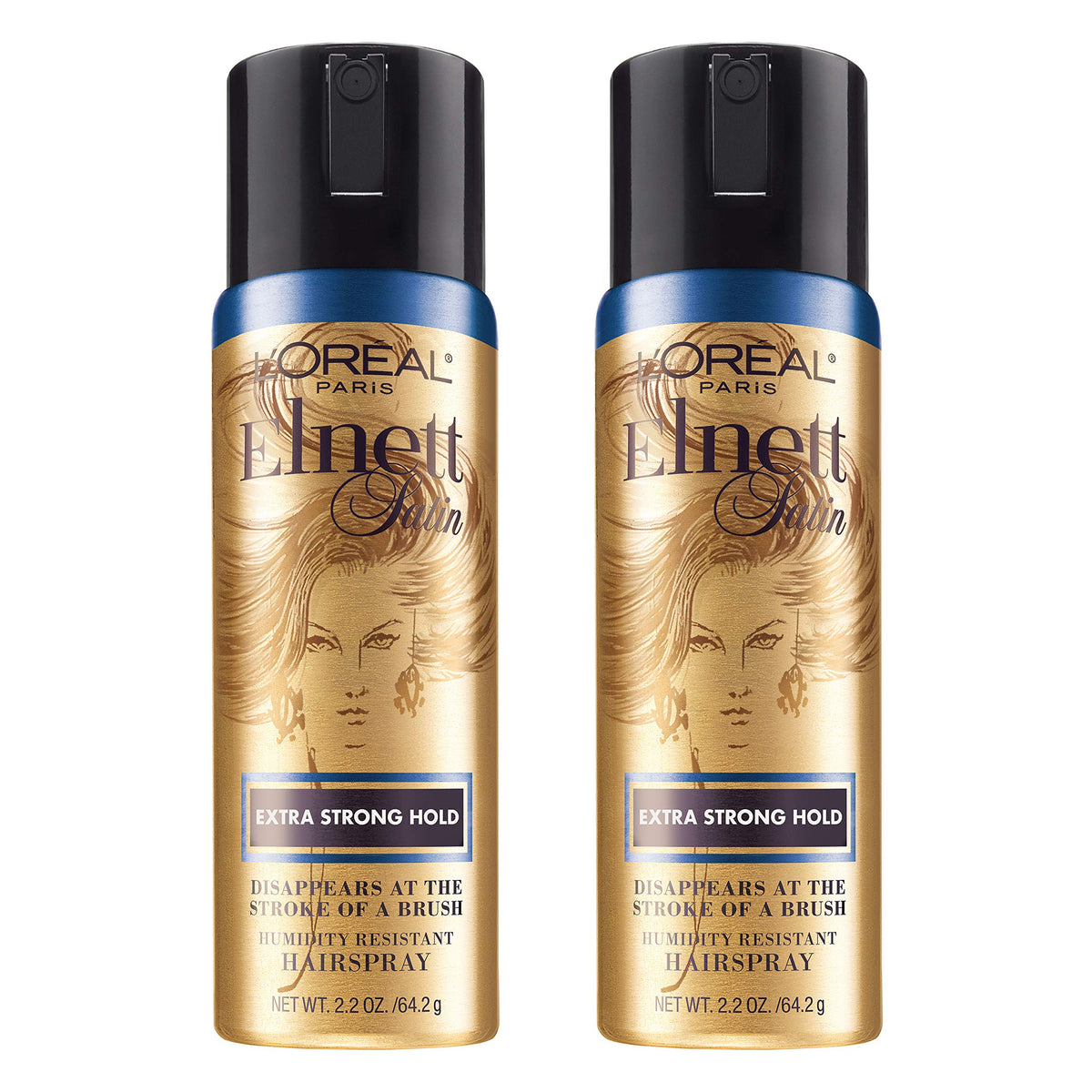 Elnett Satin de L'Oréal Paris, brume ultra-fine, tenue durable et légère.